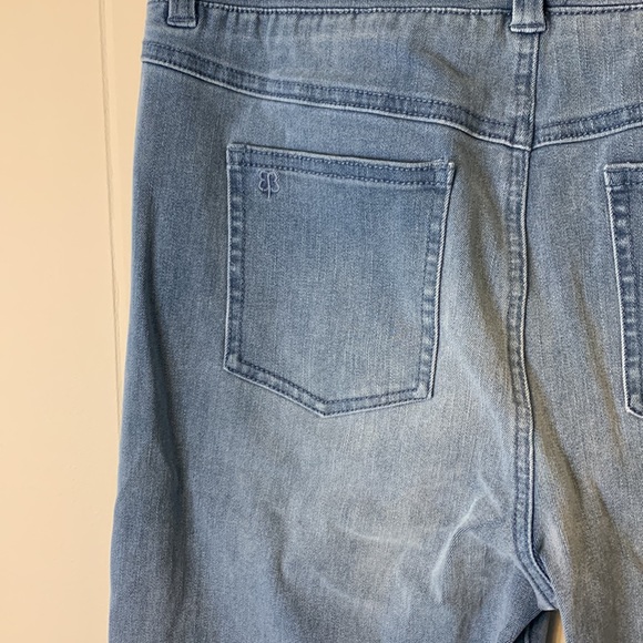 BetaBrand Straight-Leg 4-Pocket Yoga Denim Jeans Size Medium Short Petite - Picture 8 of 9